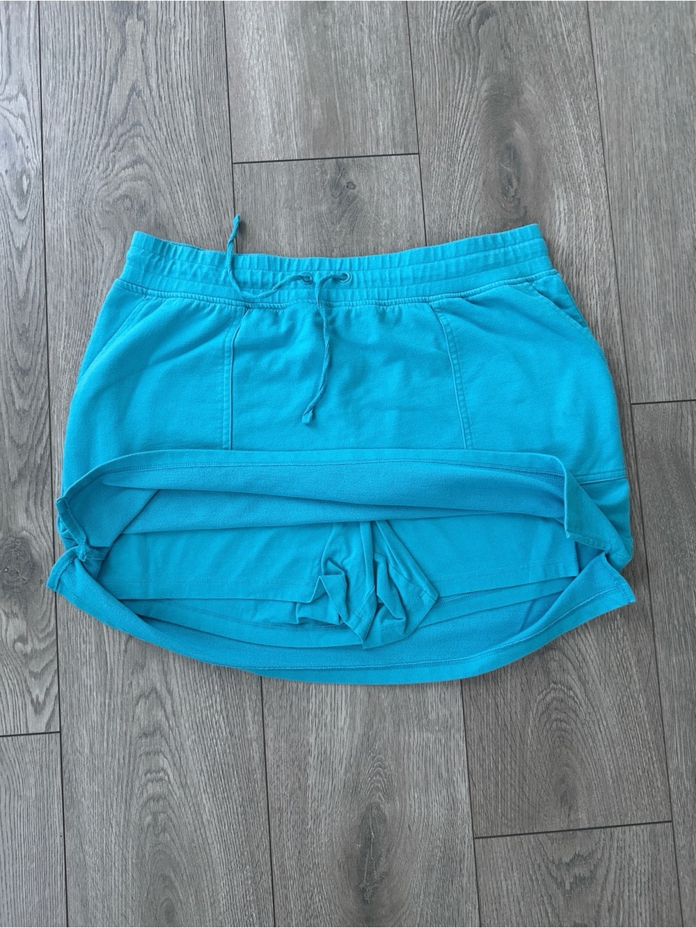 sky blue y2k mini skort